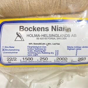 Bockens Nialin Yarn in Cream